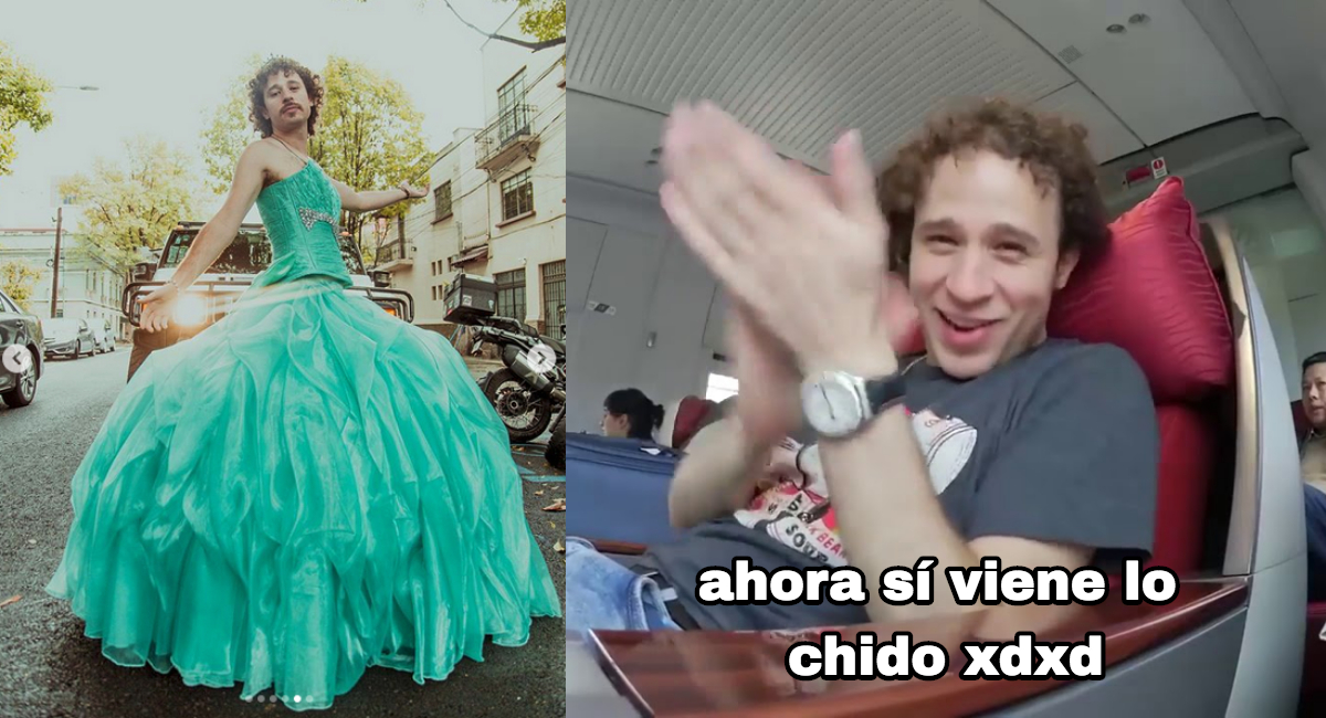 Luisito Comunica celebra en Instagram vestido de quinceañera