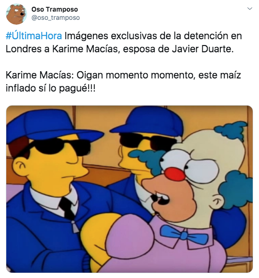 Los memes de la detención de Karime Macías en Londres