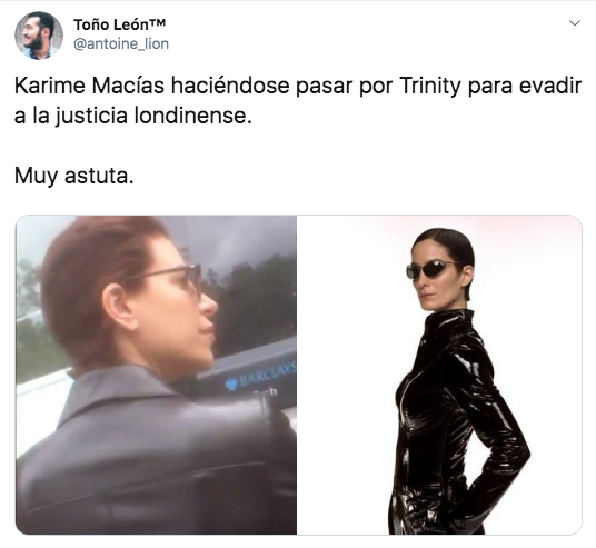 Los memes de la detención de Karime Macías en Londres