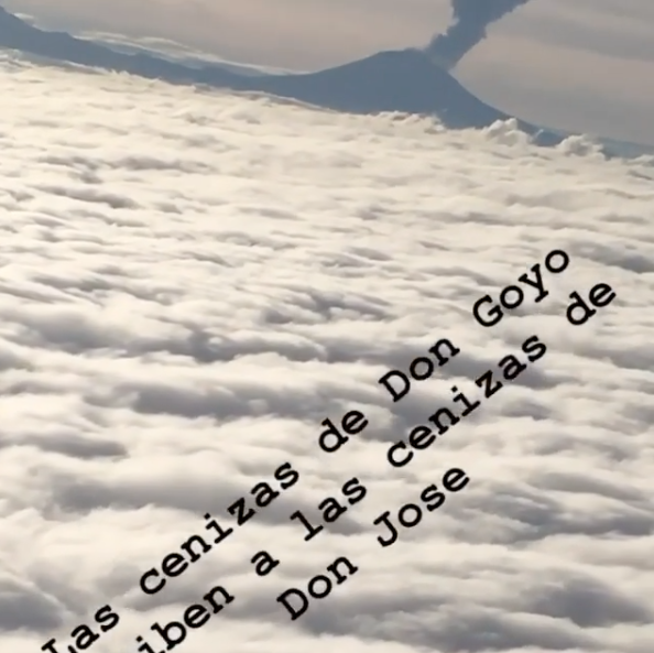 Sergio Mayer dice que cenizas de José José fueron recibidas por las cenizas del Popocatépetl