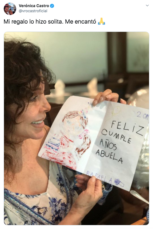 Así festejó su cumpleaños 67 Verónica Castro