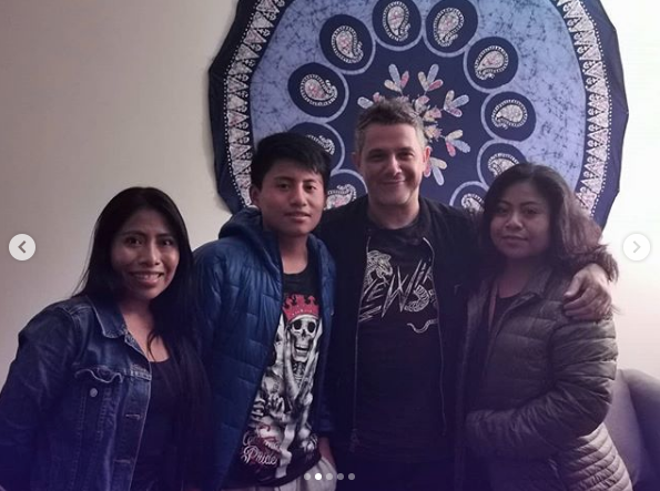 Yalitza Aparicio cuando conociÃ³ a Alejandro Sanz