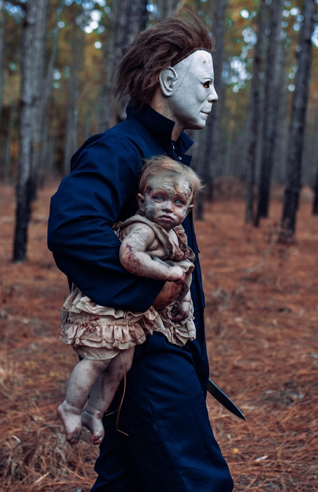 Foto: familia zombie