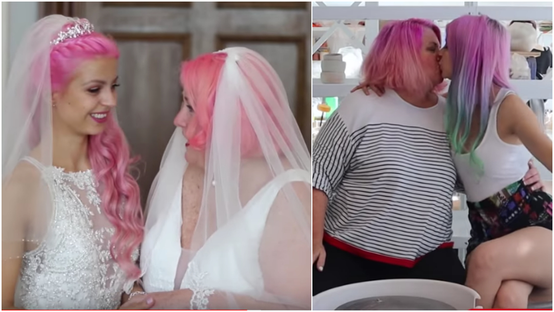 “No es mi mamá, es mi esposa”: dos mujeres se casan aunque se llevan 37 años de edad