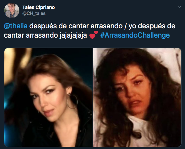 Thalía lanza Arrasando Challenge para rapear en Instagram