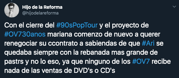 Cuál es el origen del pleito entre OV7 y Ari Borovoy