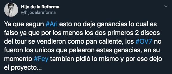 Cuál es el origen del pleito entre OV7 y Ari Borovoy