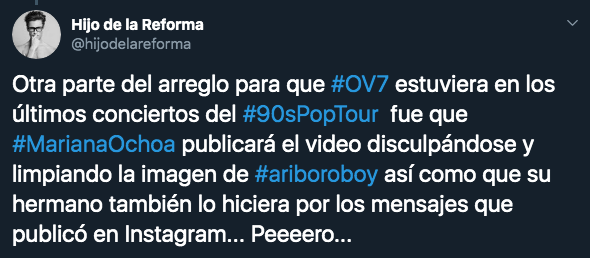 Cuál es el origen del pleito entre OV7 y Ari Borovoy