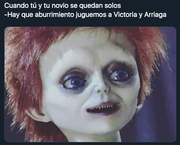 Memes de Arriaga y Victoria de Amores Verdaderos