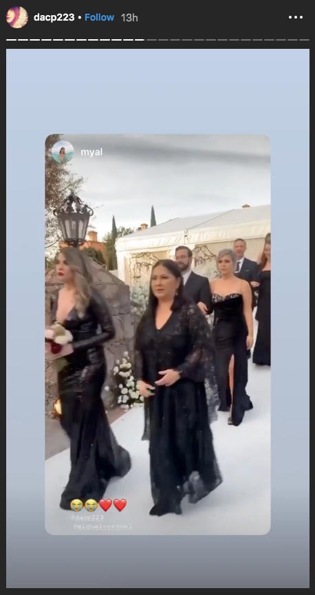 Así fue la boda de la hija de Ana Gabriel