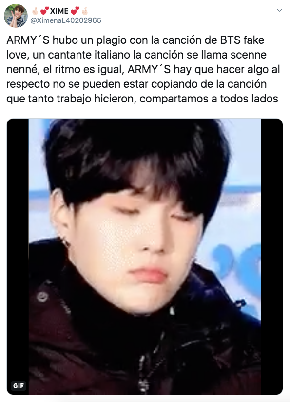 Cantante italiano plagia "Fake Love" de BTS