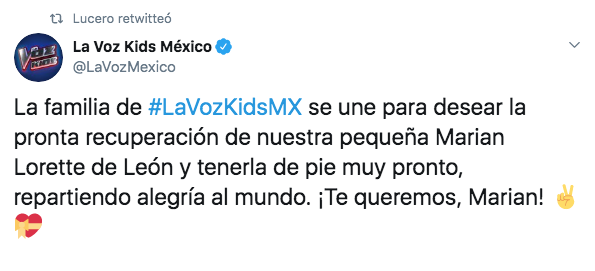 Participante de la Voz Kids sufre accidente en juego mecánico