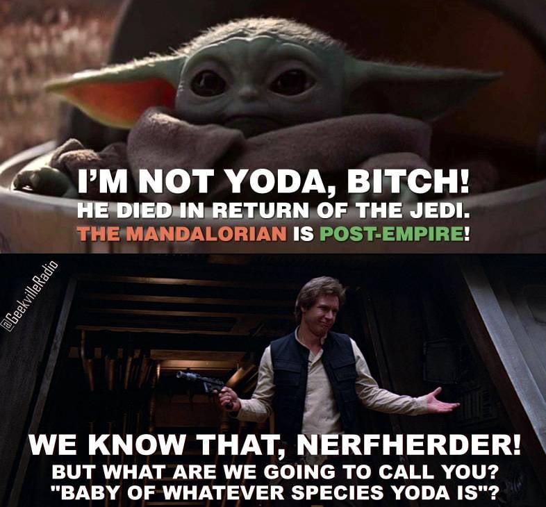 Memes de Baby Yoda de The Mandalorian