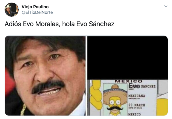 Memes de Evo Morales en México
