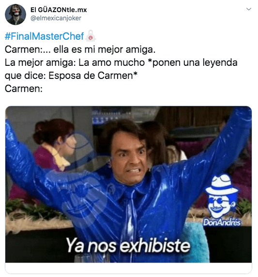 Memes de la gran final de Master Chef La Revancha