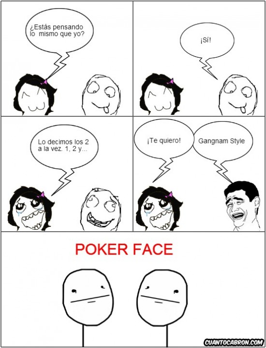 Meme de Poker Face en 2010 nació en 4chan