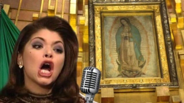 Itatí Cantoral cantando La Guadalupana a Virgen de Guadalupe