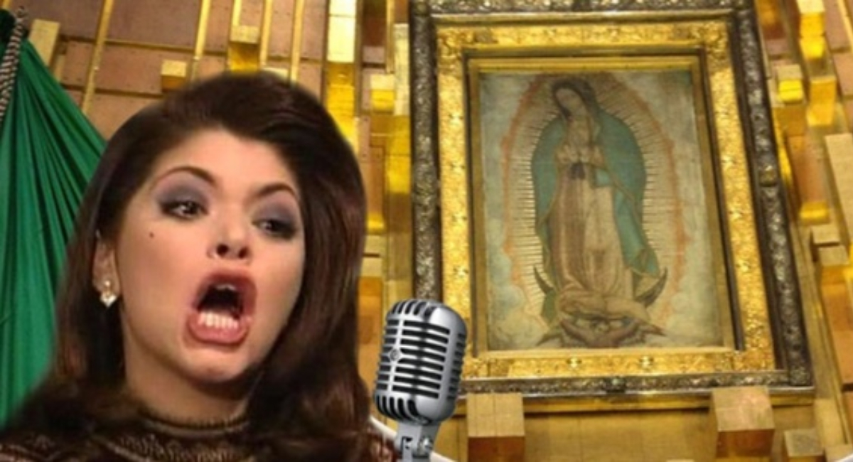Itatí Cantoral cantando La Guadalupana a Virgen de Guadalupe