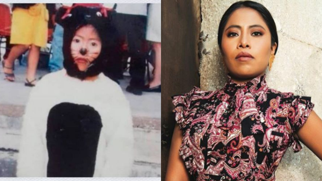 Muestran foto de Yalitza Aparicio de niña