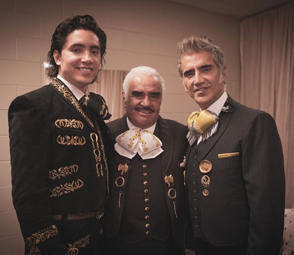 Vicente Fernández, Alejandro Fernández y Alex Fernández