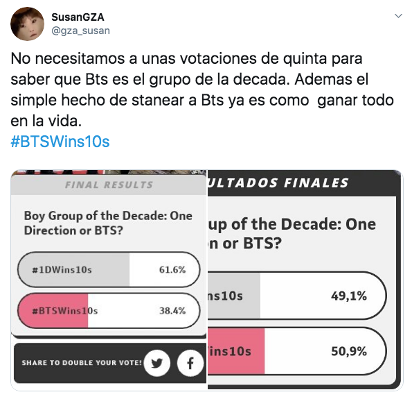 One Direction es la Boy Band de la DÃ©cada y asÃ­ reaccionÃ³ el ARMY
