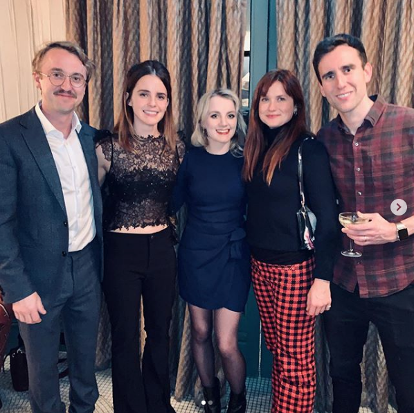 Emma Watson se reúne con elenco de Harry Potter por Navidad