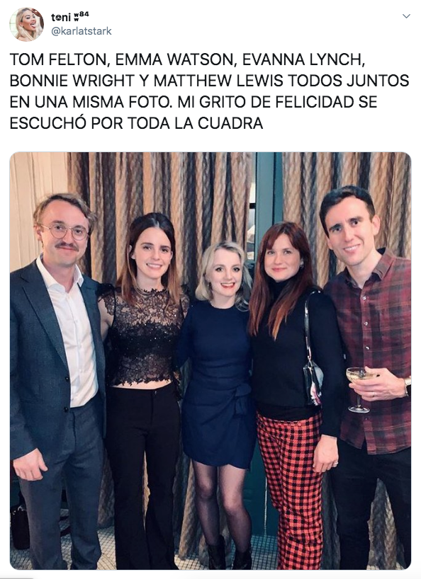 Emma Watson se reúne con elenco de Harry Potter por Navidad