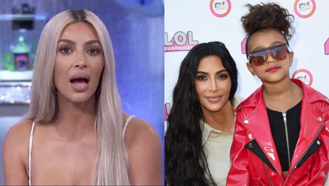 Kim Kardashian usó photoshop con su hija en tarjeta navideña