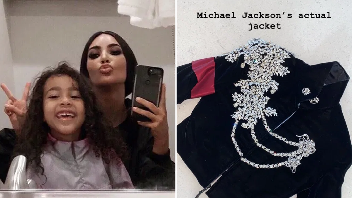 Hija de Kim Kardashian recibe chaqueta de Michael Jackson