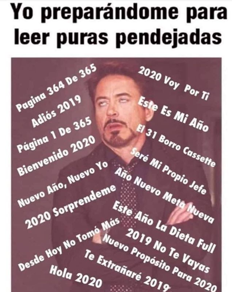Memes de año nuevo 2020