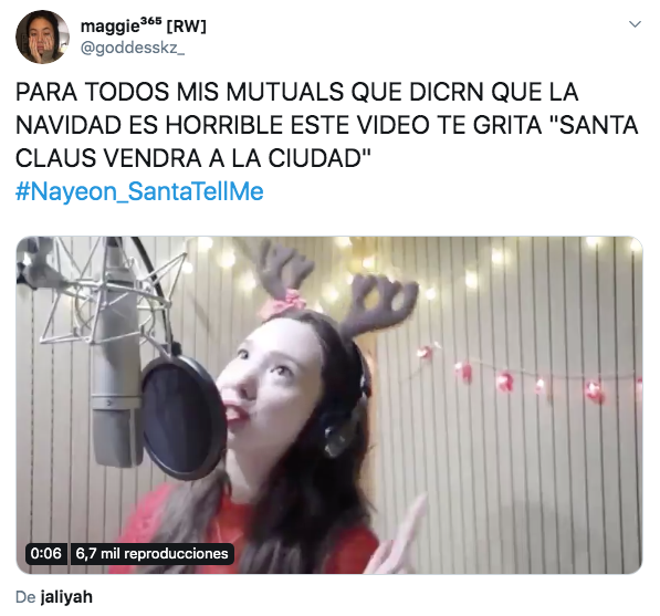 Nayeon de TWICE lanza cover de Santa Tell me de Ariana Grande