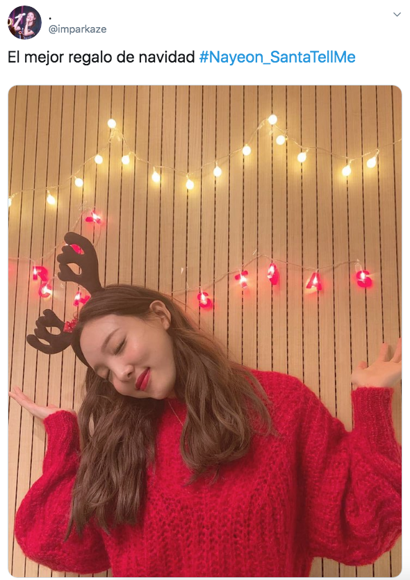 Nayeon de TWICE lanza cover de Santa Tell me de Ariana Grande