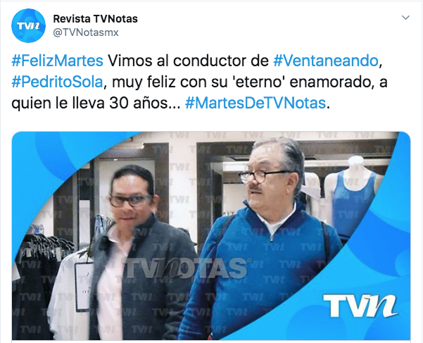 Pedrito Sola tiene novio y tenemos las fotos