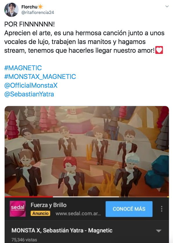 MONSTA X lanza colaboración con Sebastián YATRA
