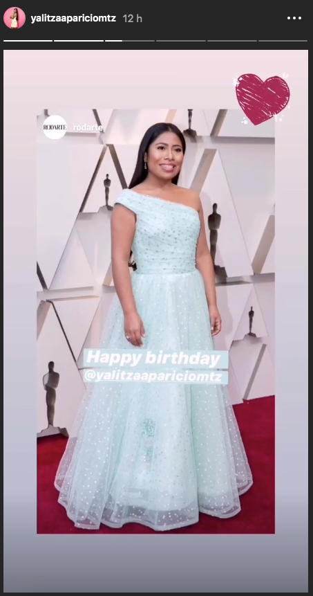 Felicitaciones de Yalitza Aparicio por su cumpleaños