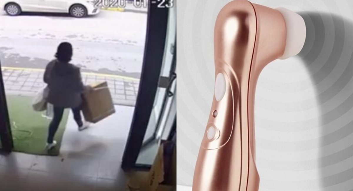 Mujer roba vibrador Satisfyer para regalar a sus vecinas