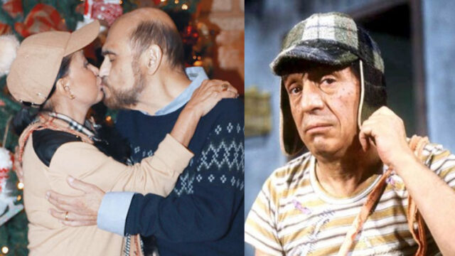 Chilindrina y Edgar Vivar se reconcilian con beso en la boca