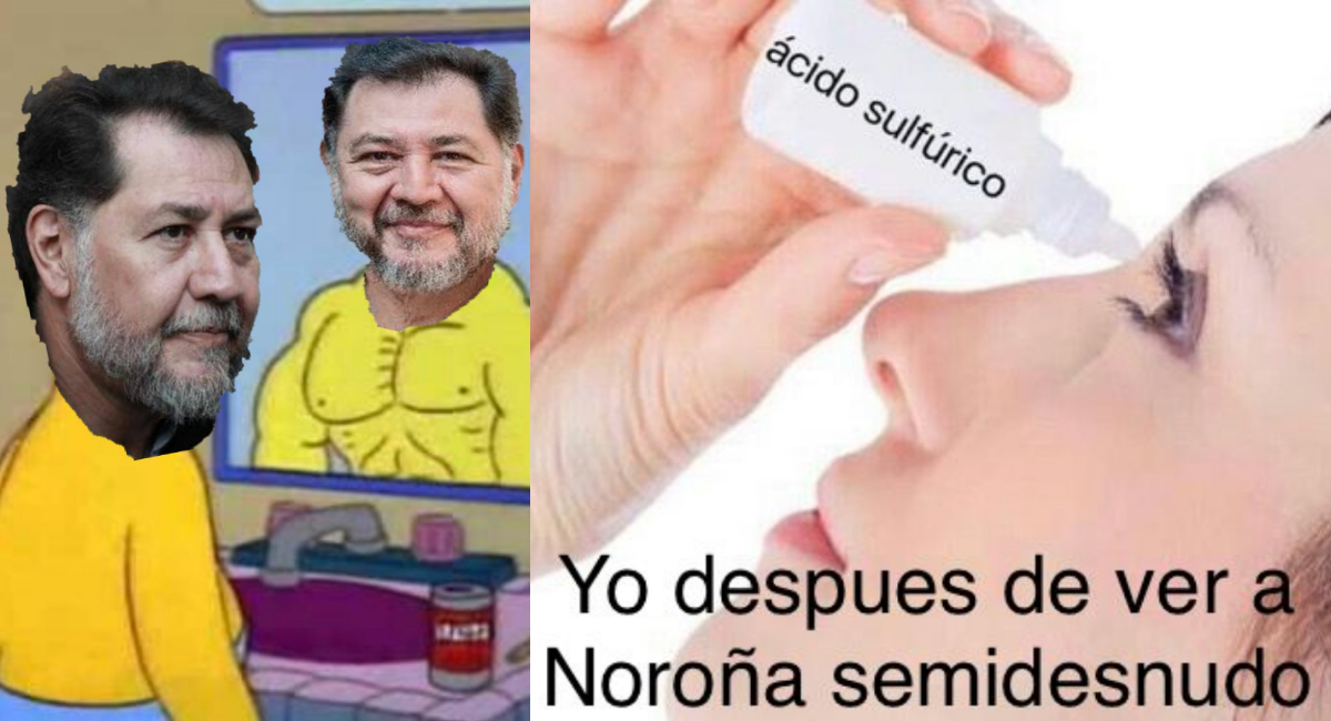 Memes de Gerardo Fernández Noroña saliendo de bañarse