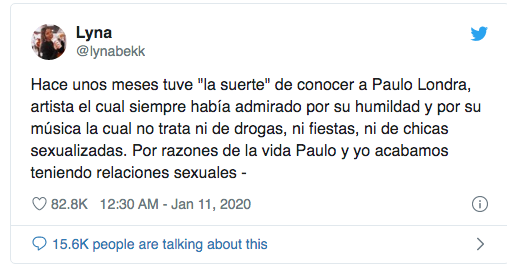 ¿Lyna abortó un bebé de Paulo Londra para no arruinarlo?