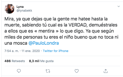 ¿Lyna abortó un bebé de Paulo Londra para no arruinarlo?