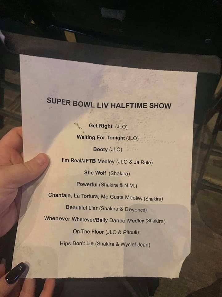 Filtran set list de Shakira y Jennifer Lopez en el Super Bowl