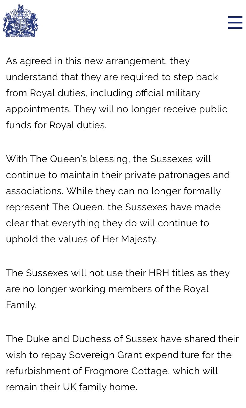 Meghan Markle y el Príncipe Harry expulsados de la realeza
