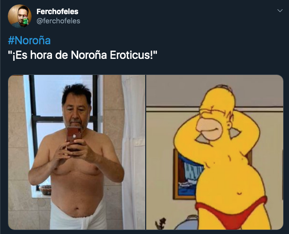 Memes de Gerardo Fernández Noroña saliendo de bañarse