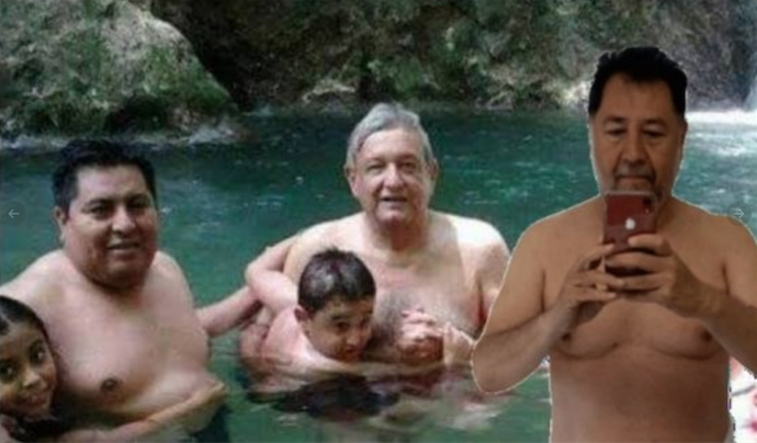 Memes de Gerardo Fernández Noroña saliendo de bañarse