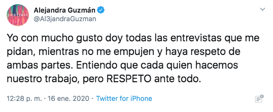 Alejandra Guzmán se pelea con reporteros