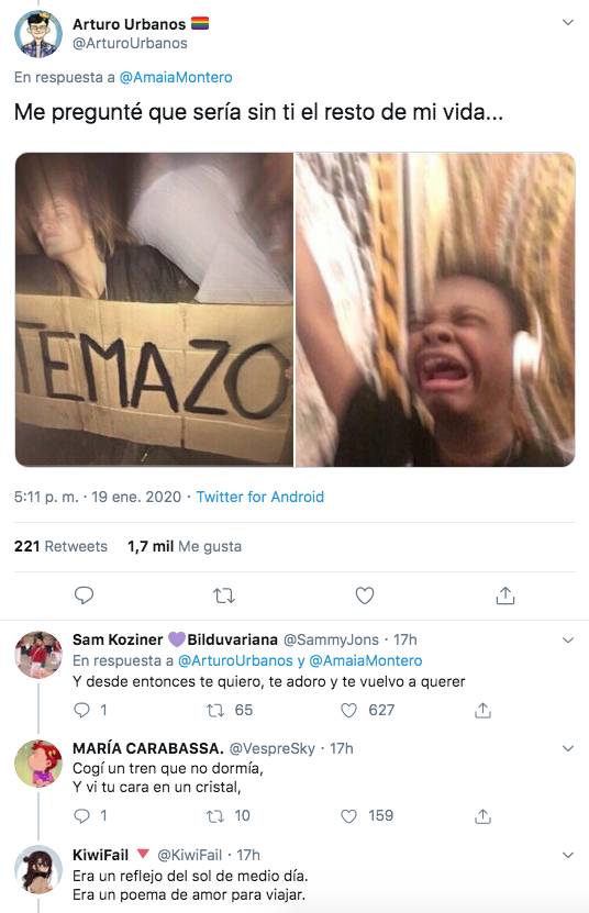 Amaia Montero recuerda el "20 de enero"