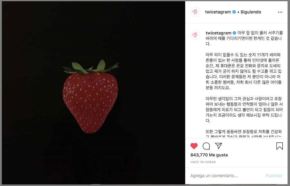 Chaeyoung de TWICE estalla contra acosador de Nayeon por filtrar su número de teléfono