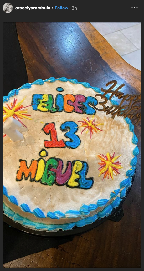 Aracely Arámbula comparte festeja cumpleanos de su hijo Miguel