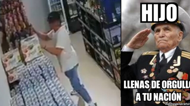 VIDEO Hombre protege cerveza durante sismo en Cuba y Jamaica