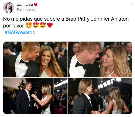Brad Pitt y Jennifer Aniston se reencuentran en los SAG Awards 2020